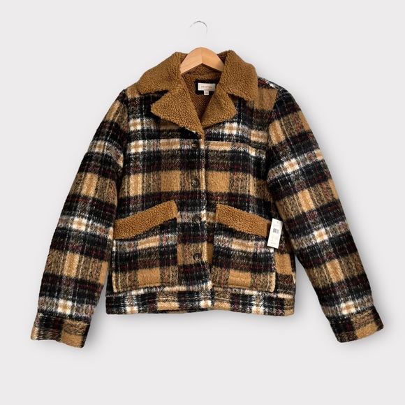 NWT Brixton Women’s Nouvelle Coat Lion Plaid Large - Picture 4 of 10